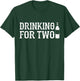 Drinking For Two Beer Lovers Fat Mans Funny T-Shirt - T-Shirt | Forest
