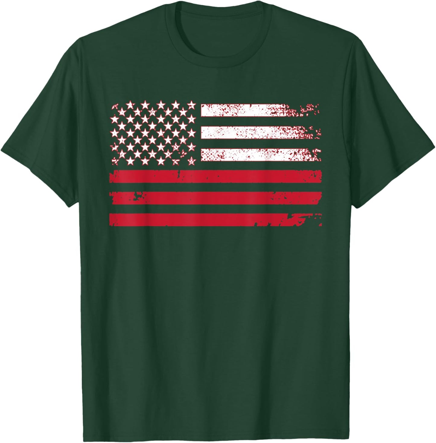 Poland Half Polish Half American Flag Women Kids Men T-Shirt - T-Shirt | Forest