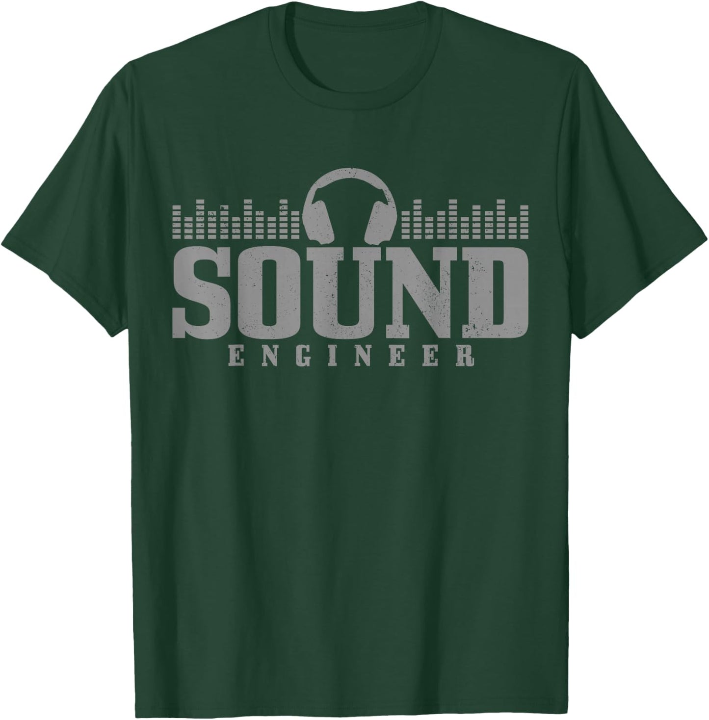 Sound Engineer Headphones Audio Sound Guy Technician Gift T-Shirt - T-Shirt | Forest
