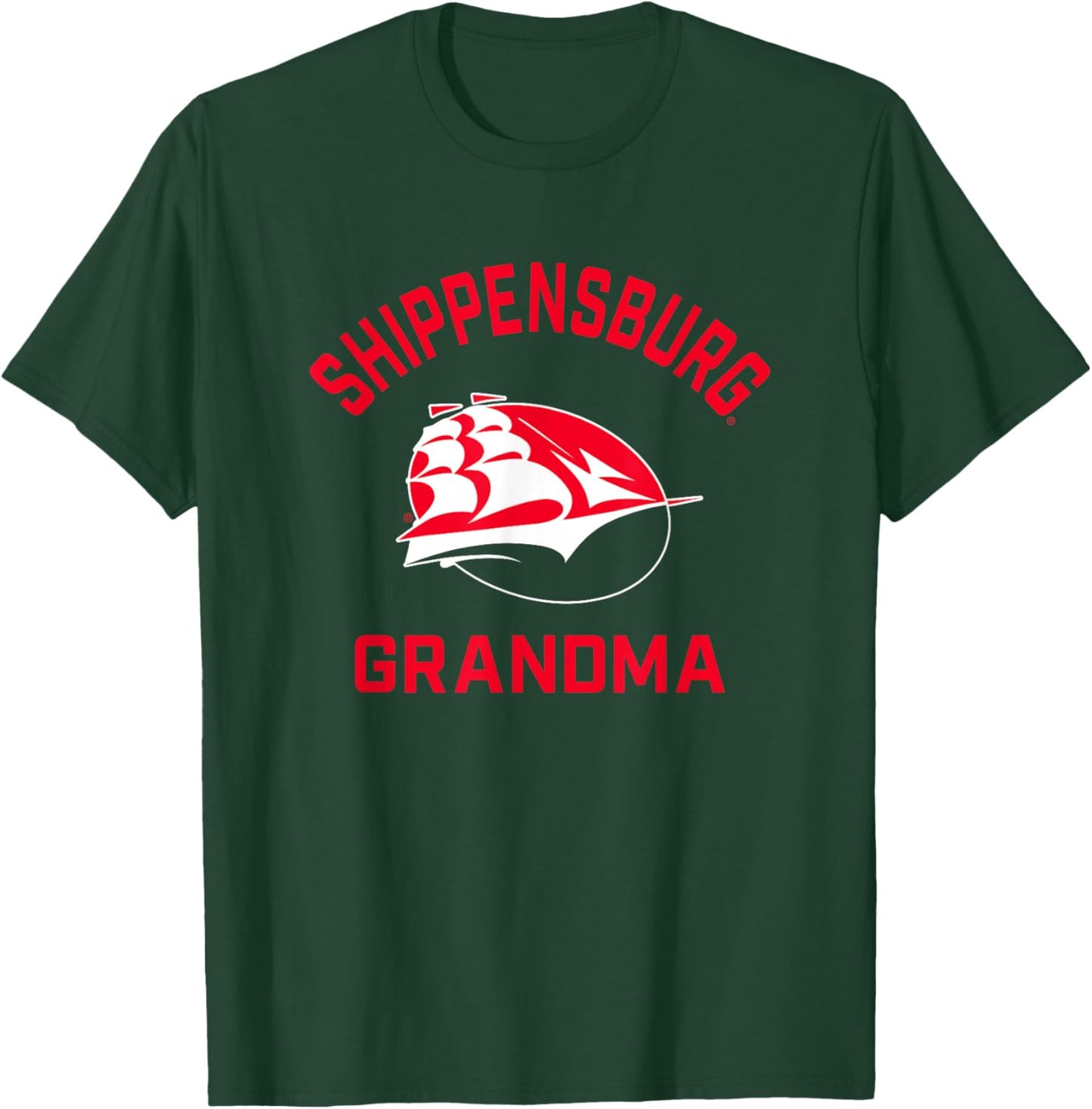 Shippensburg University Raiders Arched Grandma T-Shirt - T-Shirt | Forest