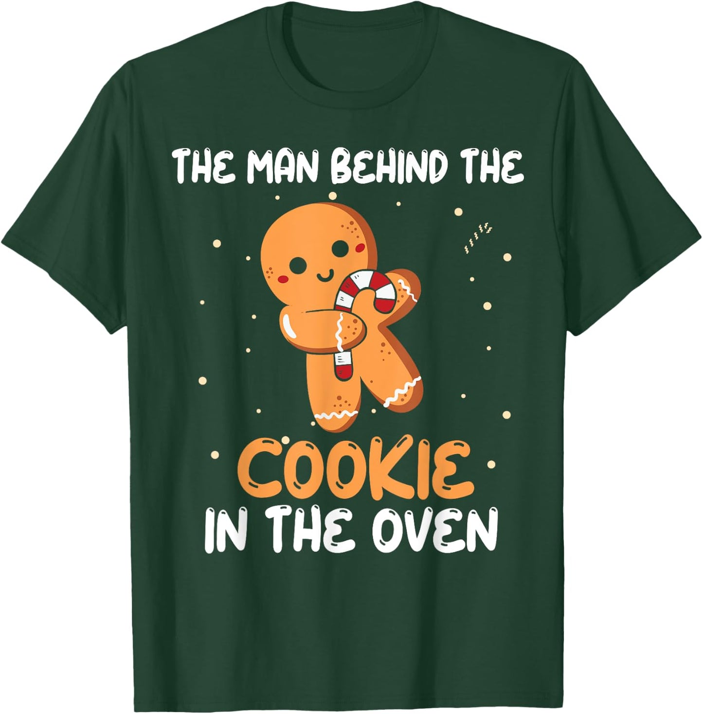 Funny Gingerbread Christmas Gender Reveal Dad T-Shirt - T-Shirt | Forest