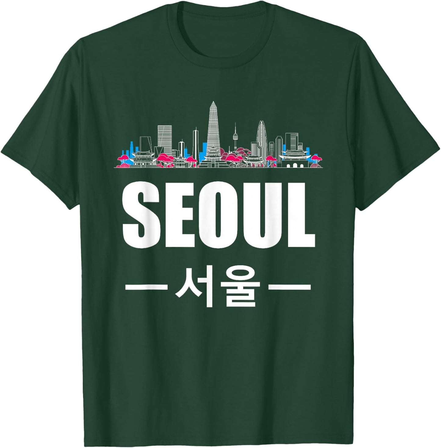 Seoul Kpop South Korea Korean Pop Gift T-Shirt - T-Shirt | Forest