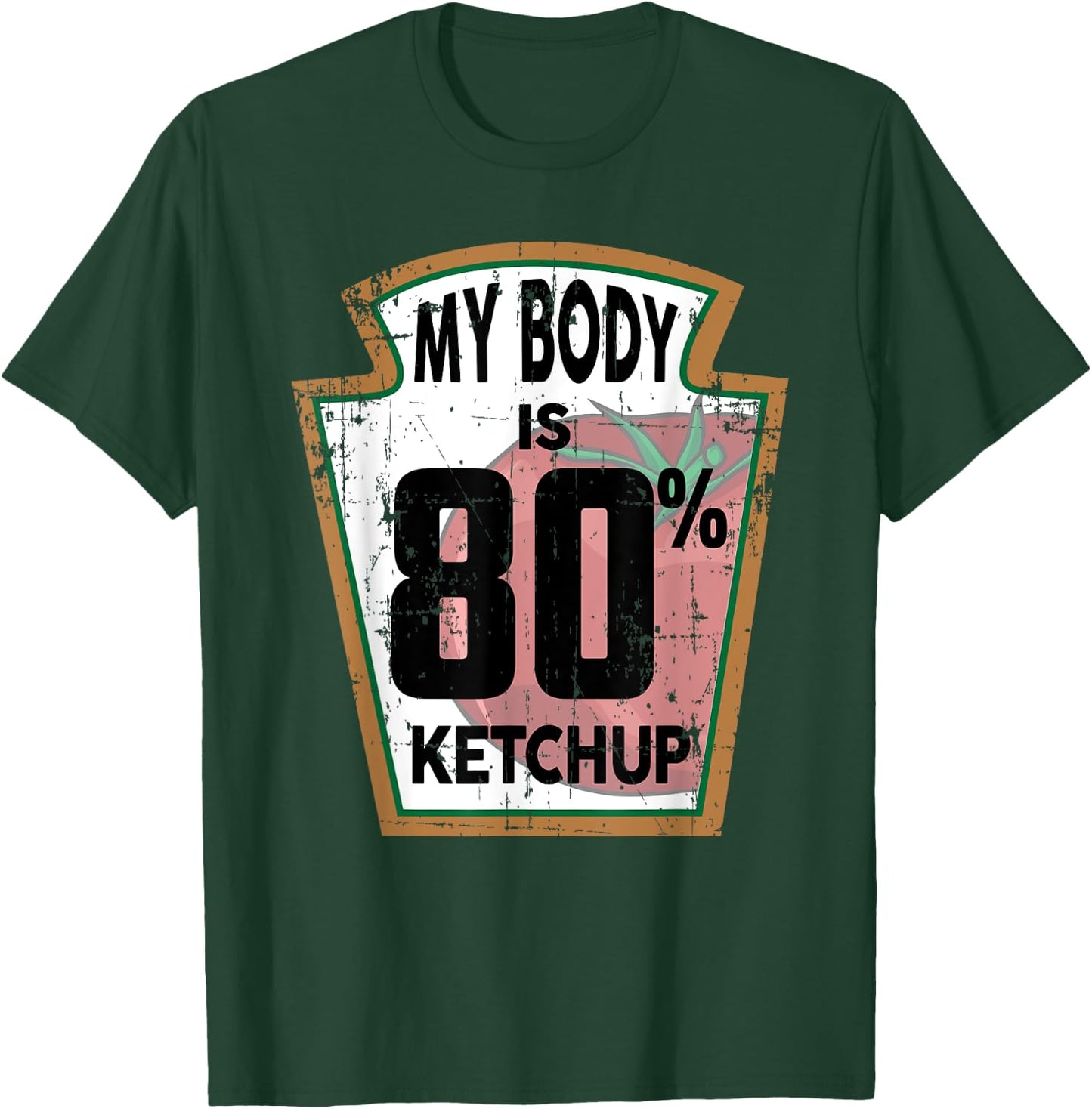 Funny Ketchup Lover Themed Tomato Sauce Foodie Joke Gifts T-Shirt - T-Shirt | Forest