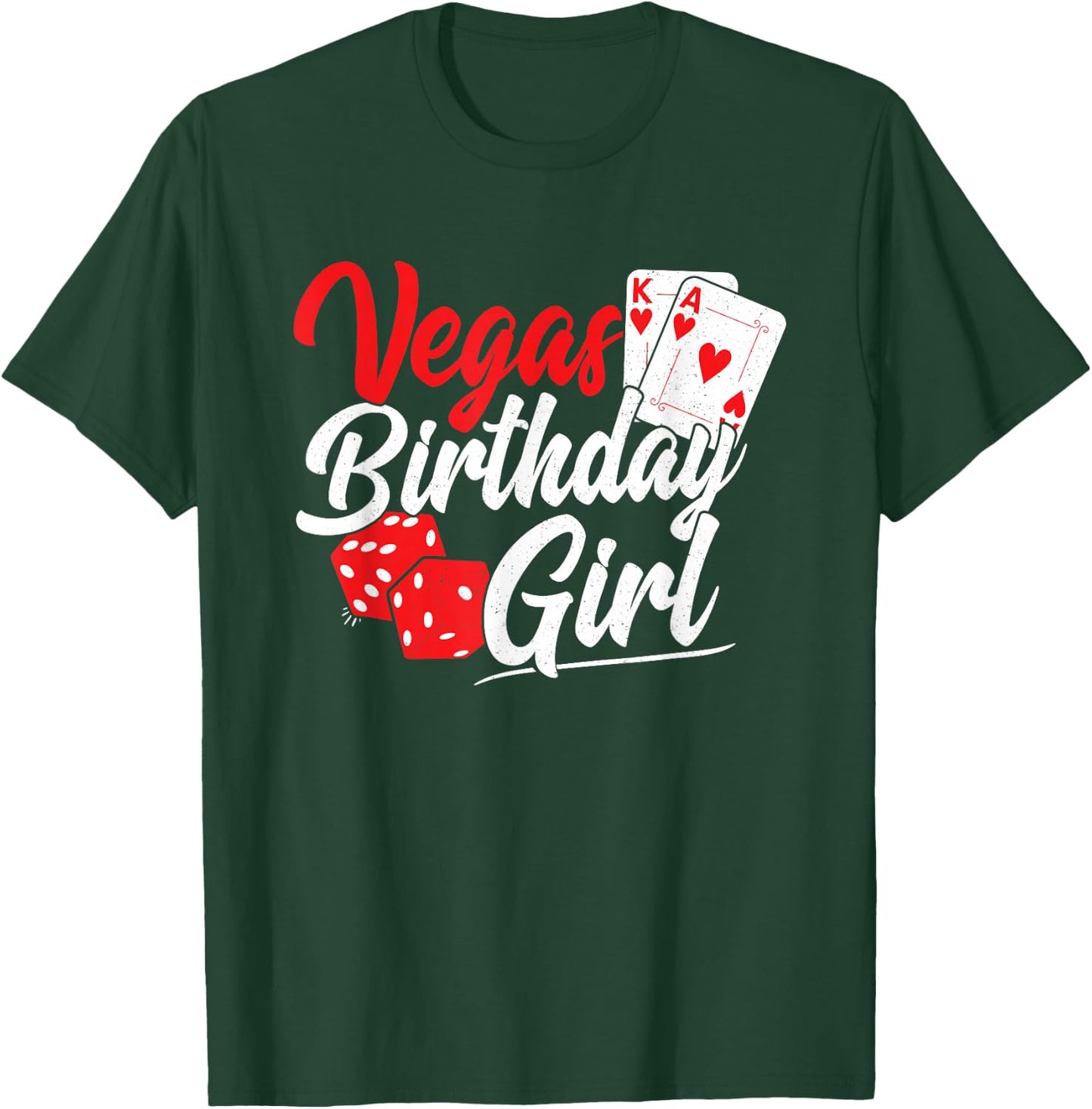 Las Vegas Birthday Party - Matching Vegas Birthday Squad T-Shirt - T-Shirt | Forest