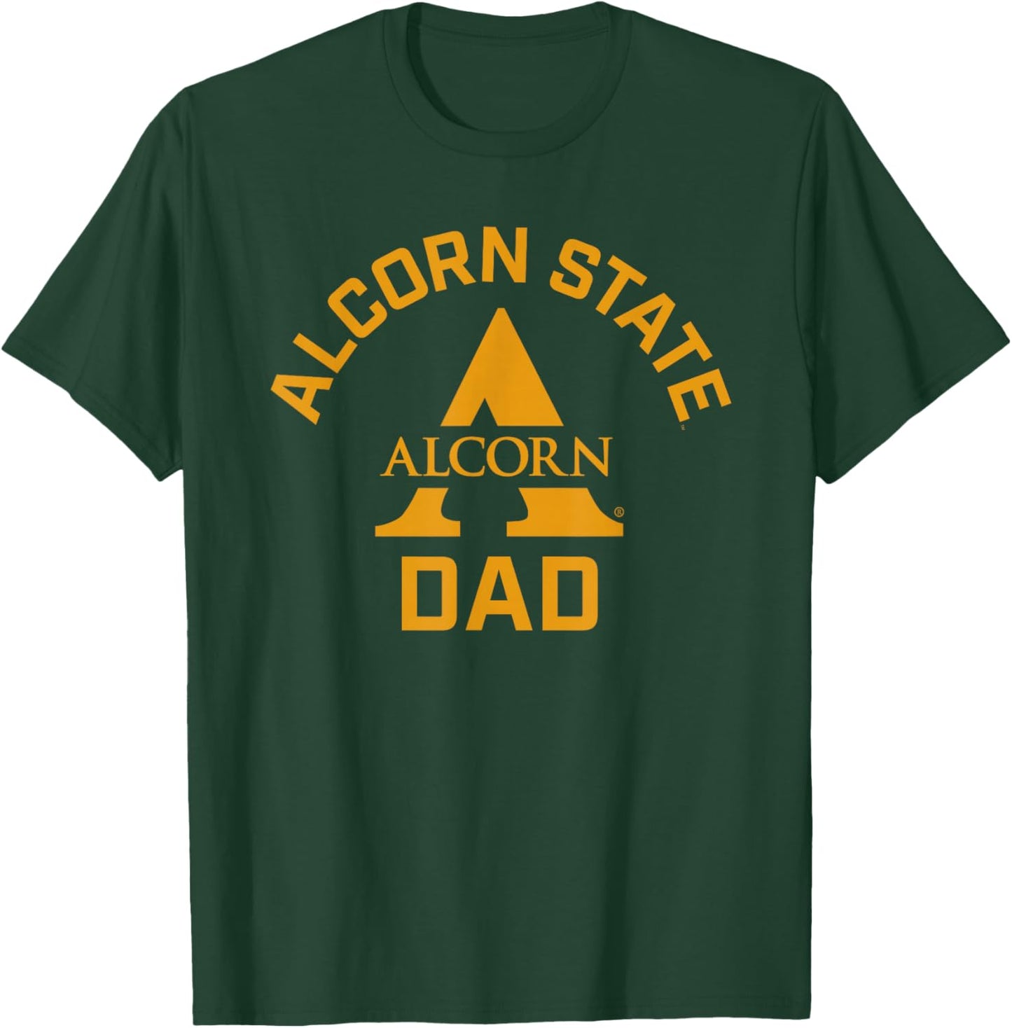 Alcorn State University Braves Arched Dad T-Shirt - T-Shirt | Forest