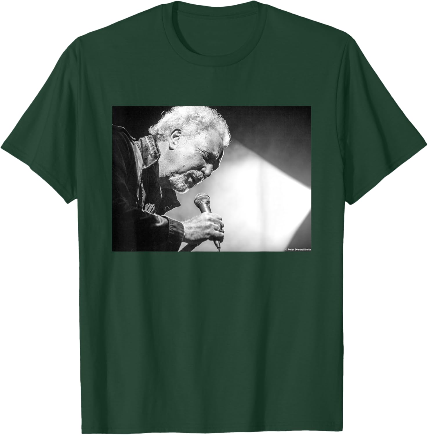 Tom Jones Singing Live By Everard Smith T-Shirt - T-Shirt | Forest