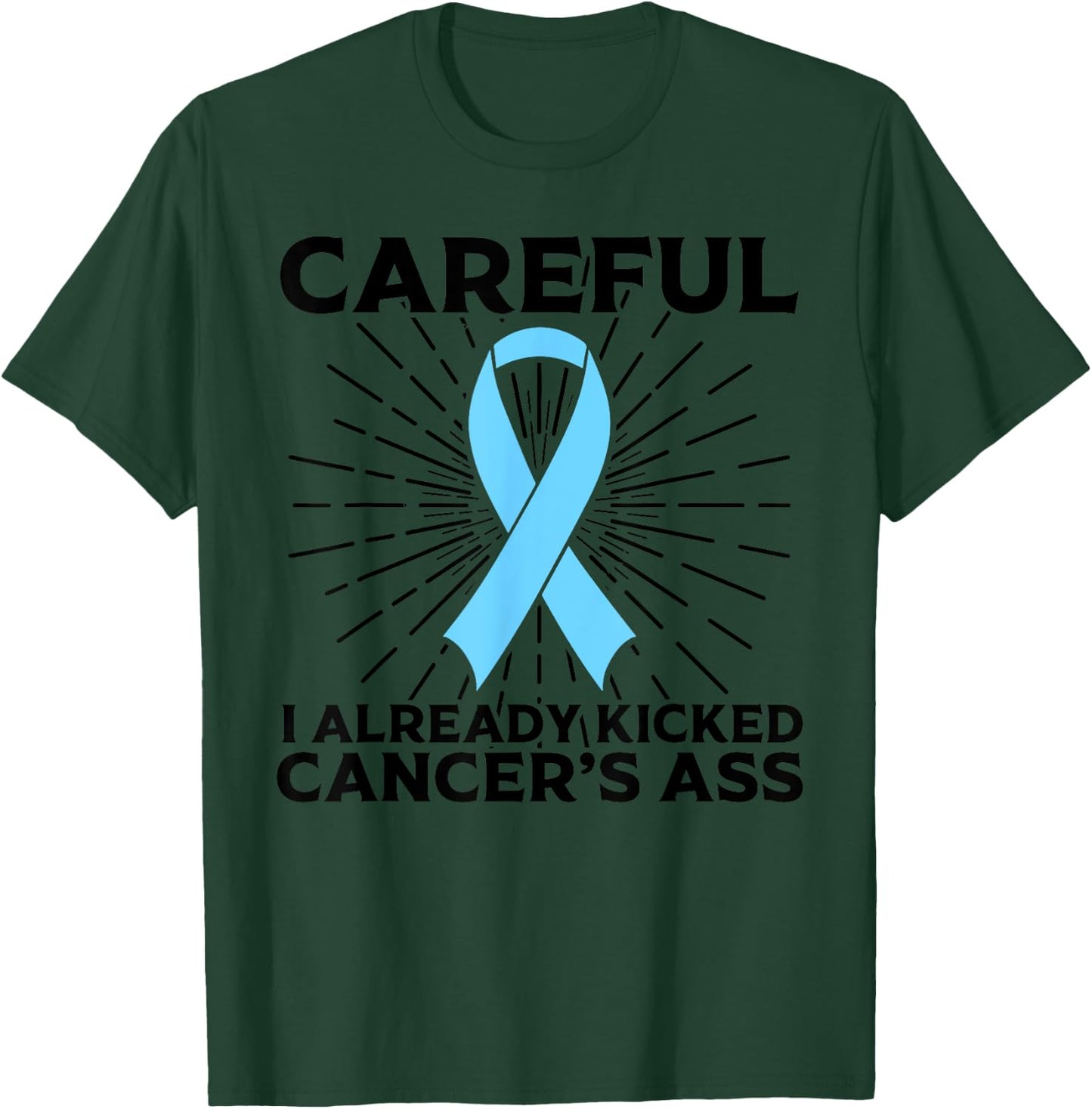 Funny Prostate Cancer Awareness Gift Dads Survivors T-Shirt - T-Shirt | Forest