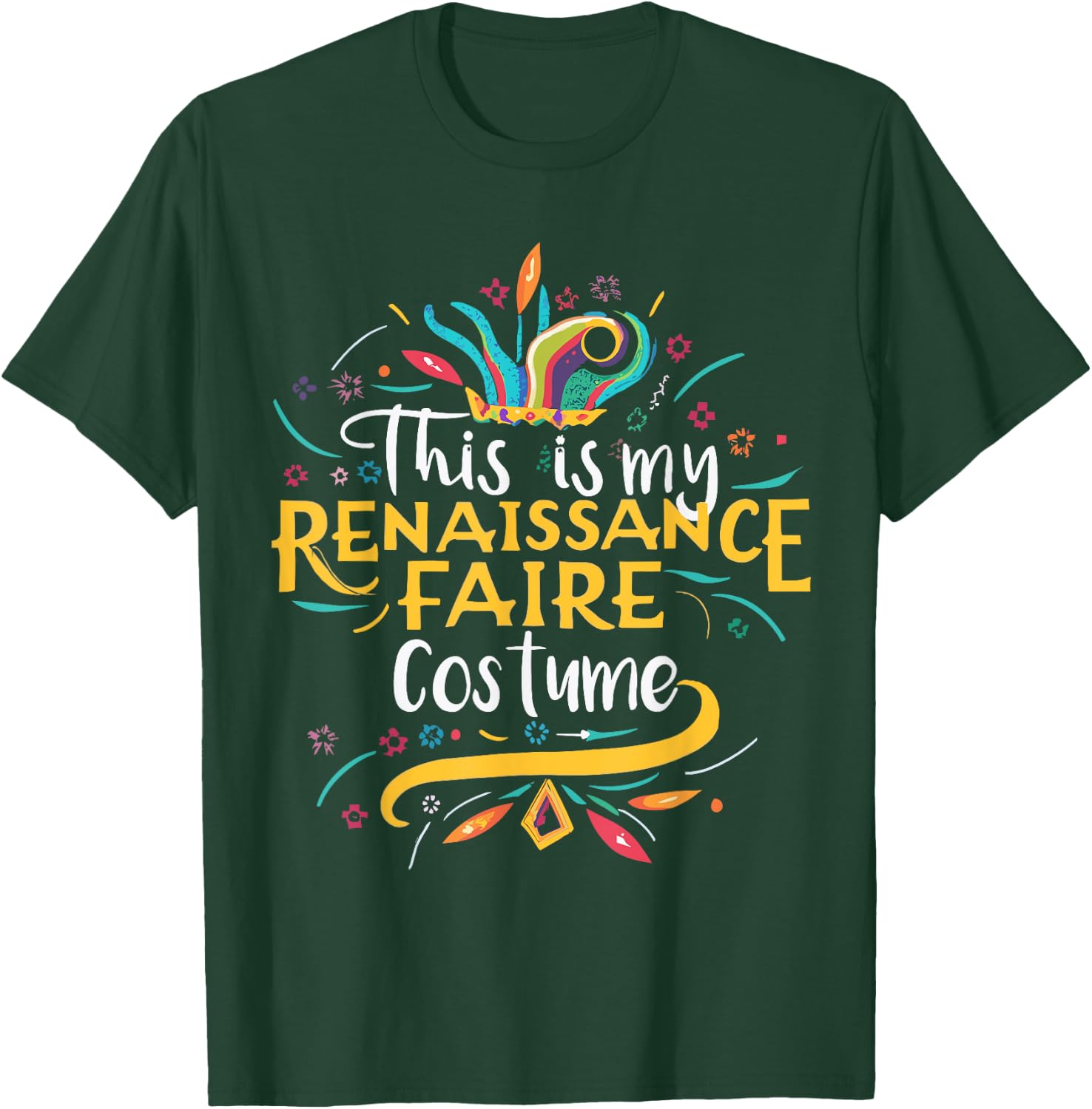 This Is My Renaissance Faire Costume Medieval Fest Ren Fair T-Shirt - T-Shirt | Forest