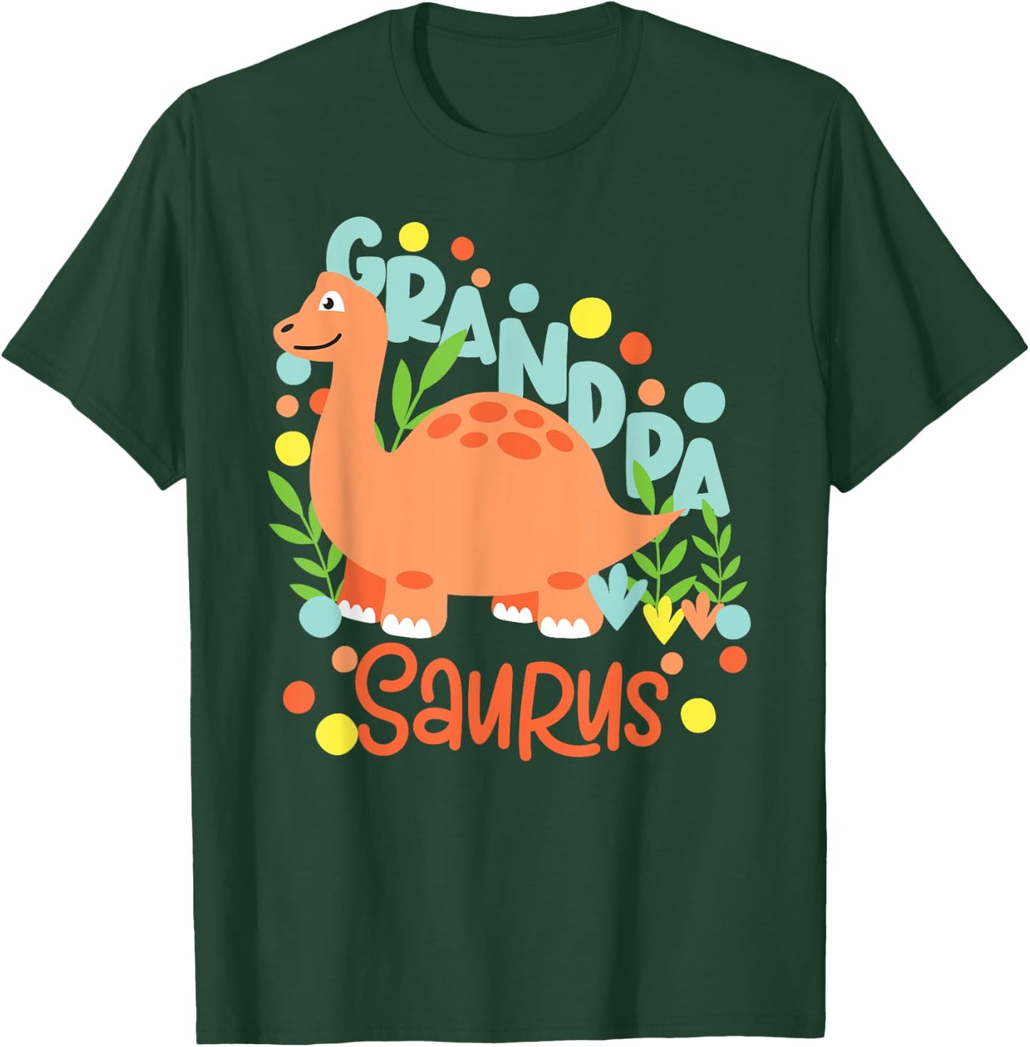Grandpa Saurus Rex Dinosaur Kids T-Shirt - T-Shirt | Forest