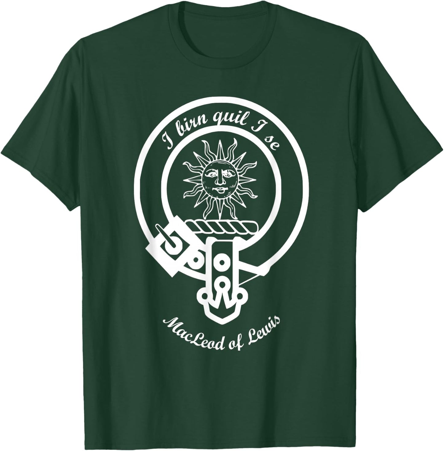 Clan MacLeod of Lewis surname last name crest T-Shirt - T-Shirt | Forest
