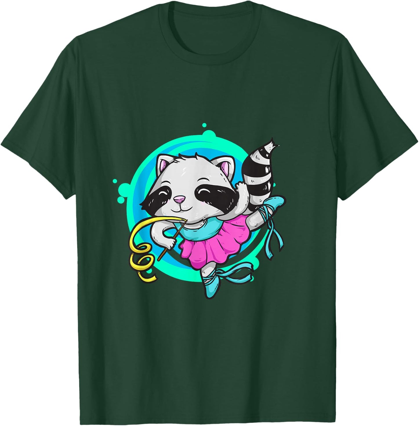 Ballet Dancer Raccoon Trash Panda Ballerina Ballet Teacher T-Shirt - T-Shirt | Forest