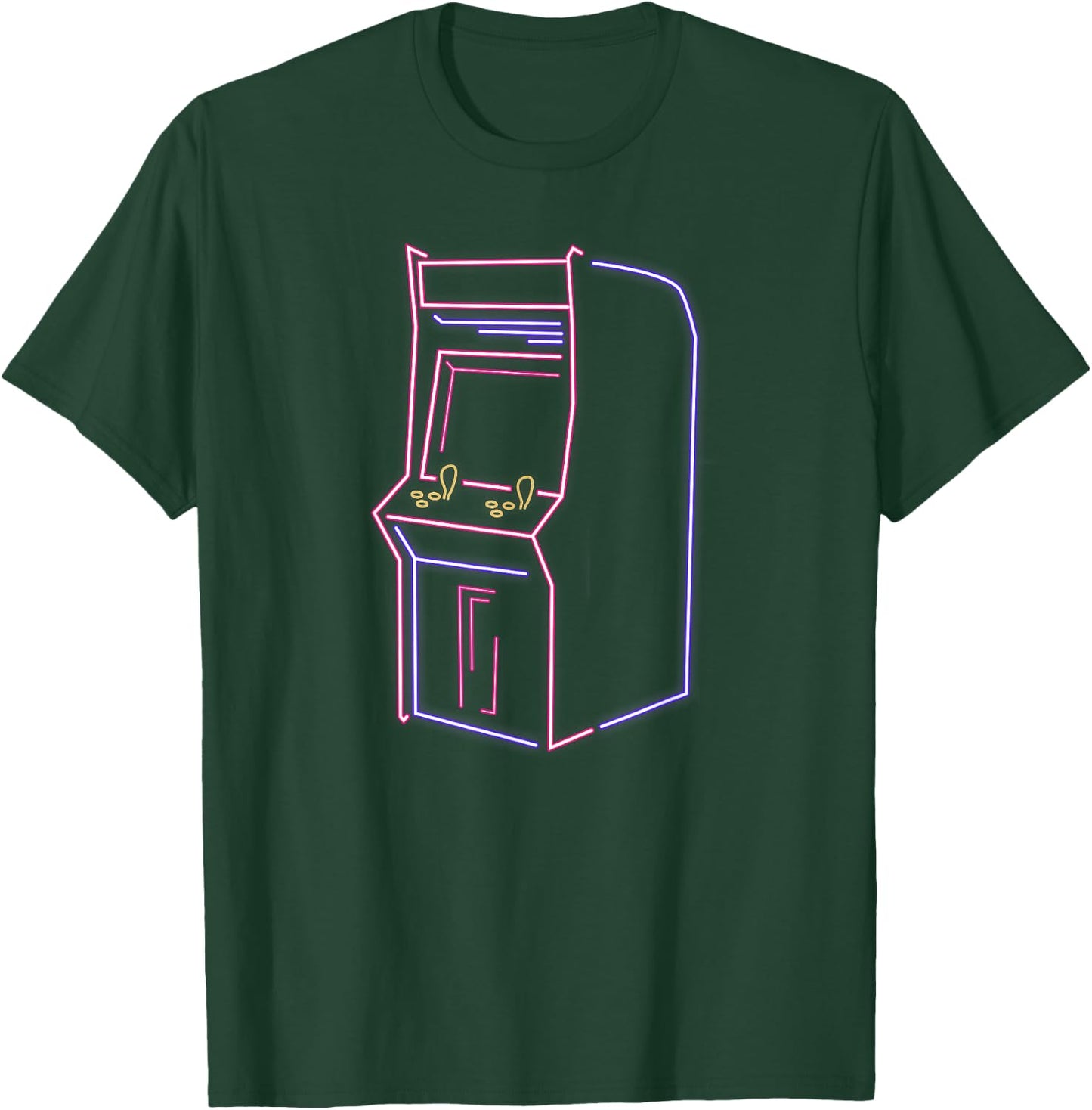 Arcade Video Gamer Game Machine Vintage 80S 90S Retro T-Shirt - T-Shirt | Forest