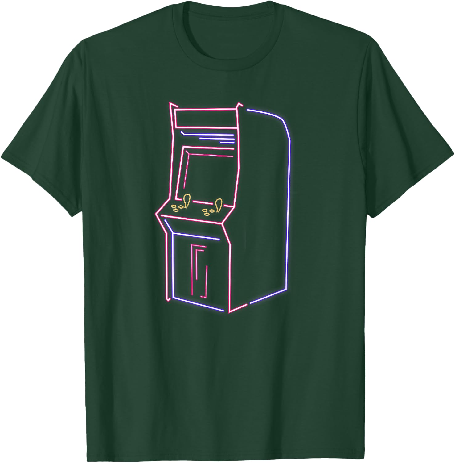 Arcade Video Gamer Game Machine Vintage 80S 90S Retro T-Shirt - T-Shirt | Forest