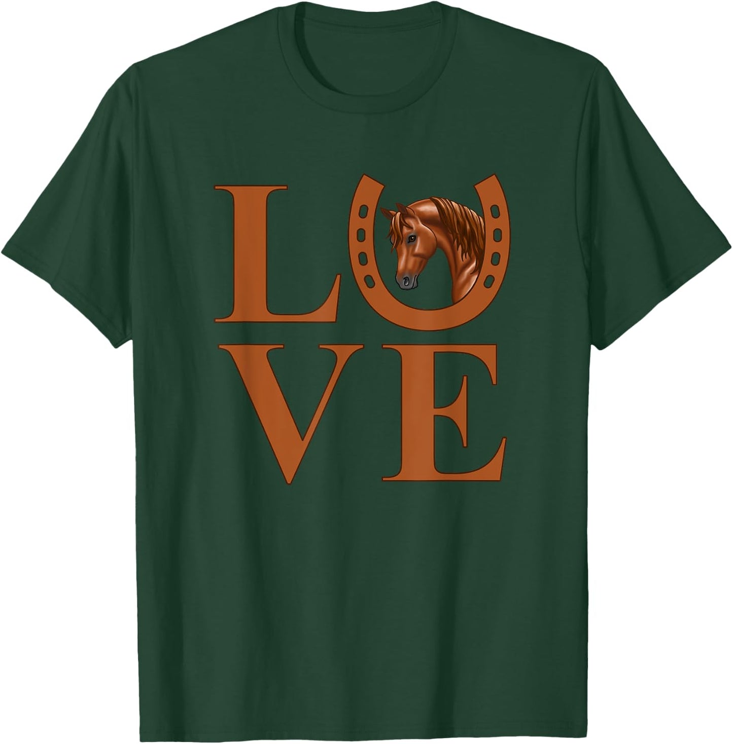 I Love Chestnut Arabian Horses T-Shirt - T-Shirt | Forest