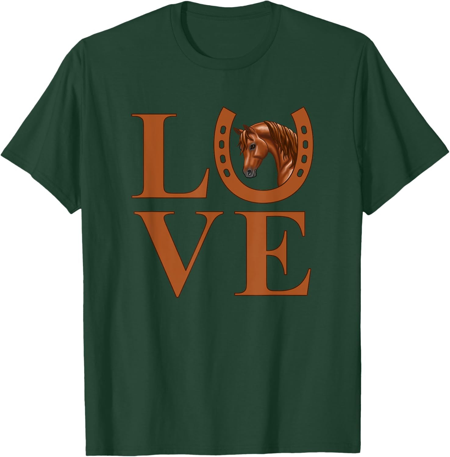 I Love Chestnut Arabian Horses T-Shirt - T-Shirt | Forest