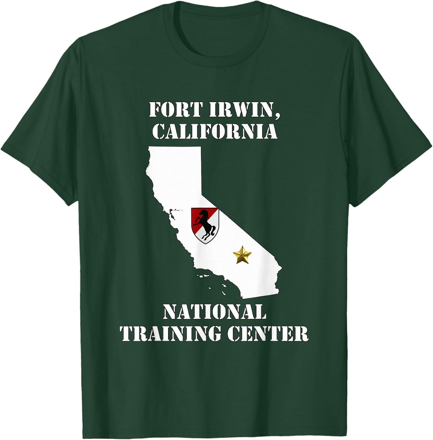 Fort Irwin Military Base - Army Post in California design T-Shirt - T-Shirt | Forest