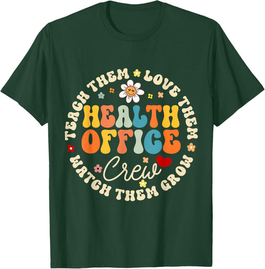 Health Office Crew Life School To School & Appreciation Week T-Shirt - T-Shirt | Forest