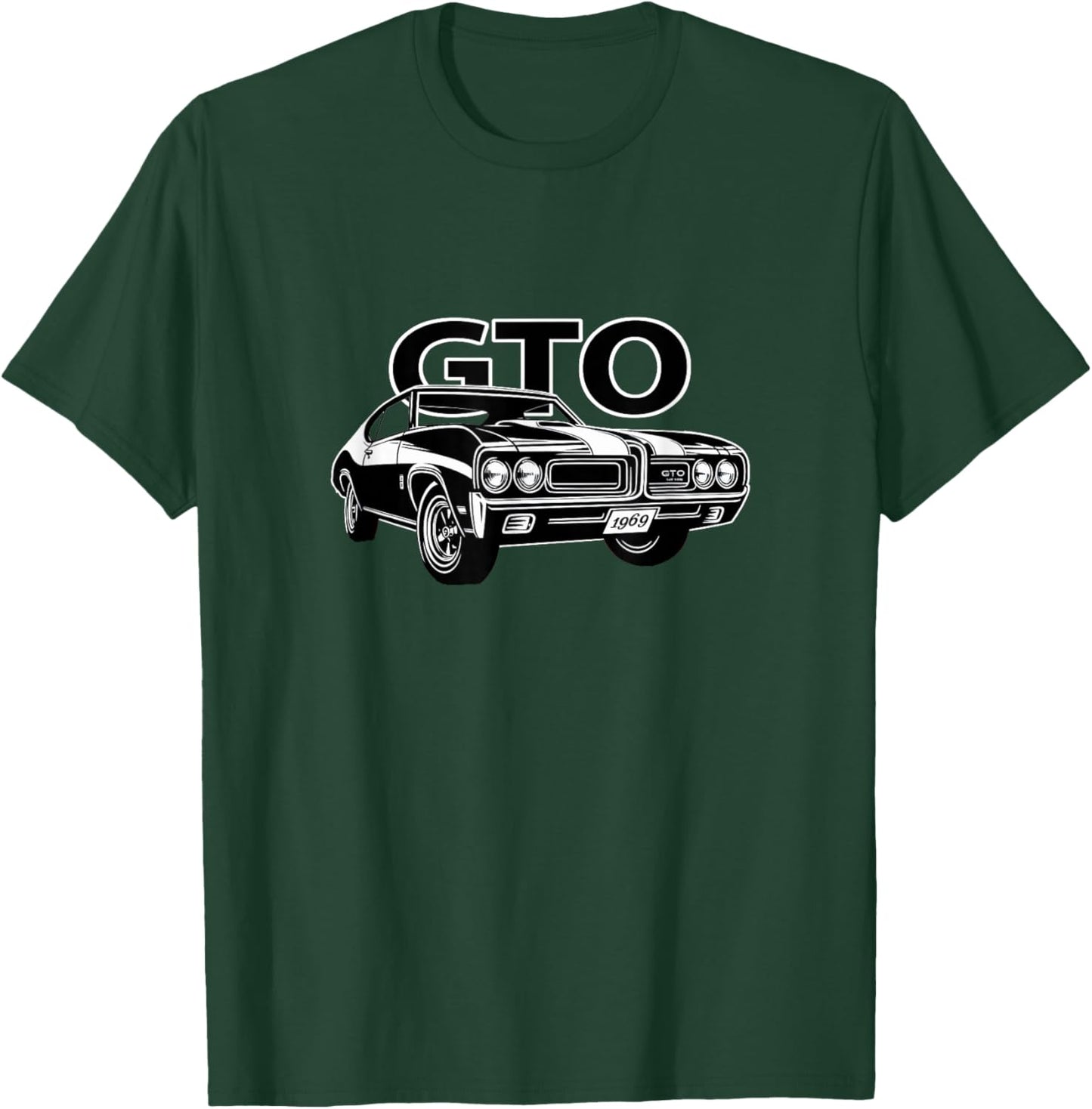 American Muscle Cars, Vintage 1969 Gto, Classic Hot Rods T-Shirt - T-Shirt | Forest