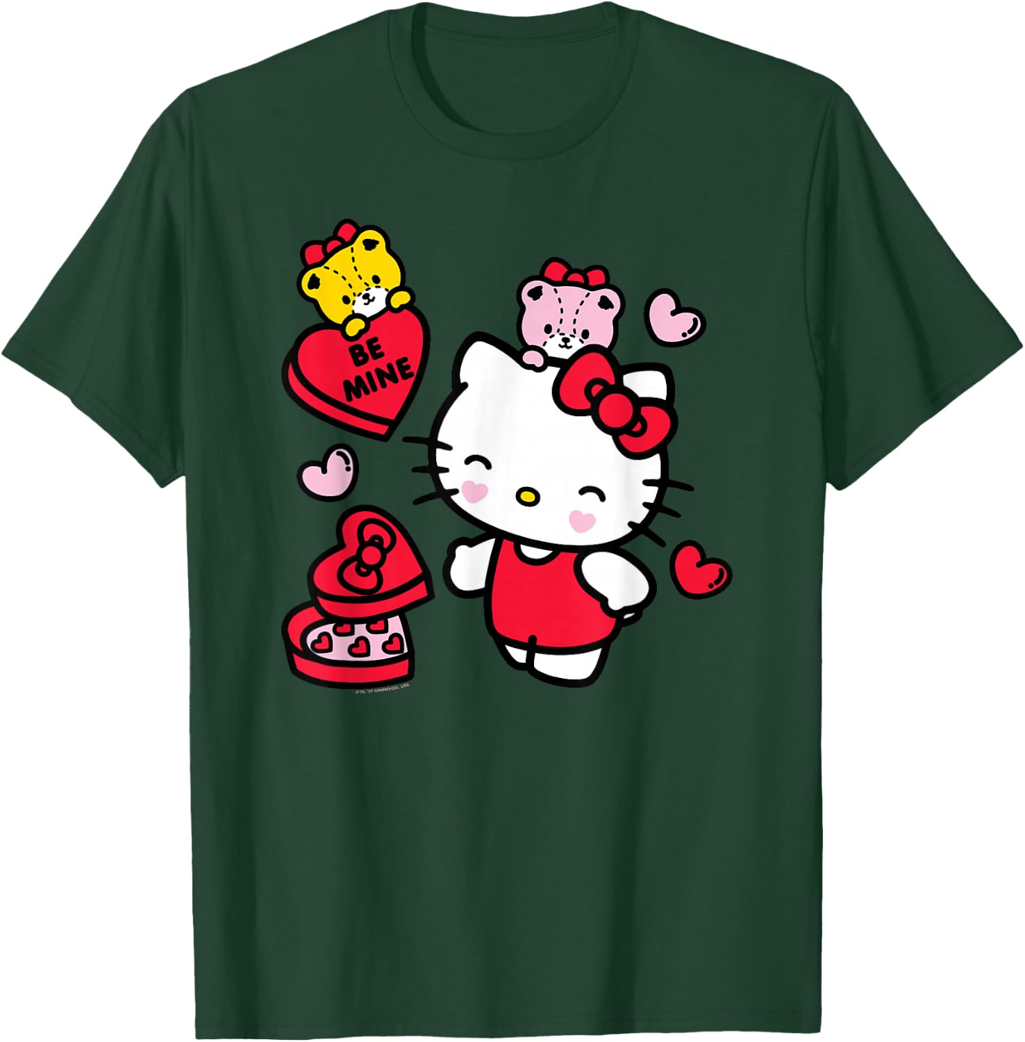 Hello Kitty Be Mine Candy Gifts Valentine's T-Shirt - T-Shirt | Forest