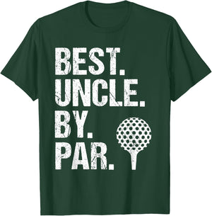 Best Uncle By Par Golf Uncle Best Uncle Ever Father's Day , Small, Black T-Shirt - T-Shirt | Forest