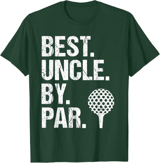 Best Uncle By Par Golf Uncle Best Uncle Ever Father's Day , Small, Black T-Shirt - T-Shirt | Forest
