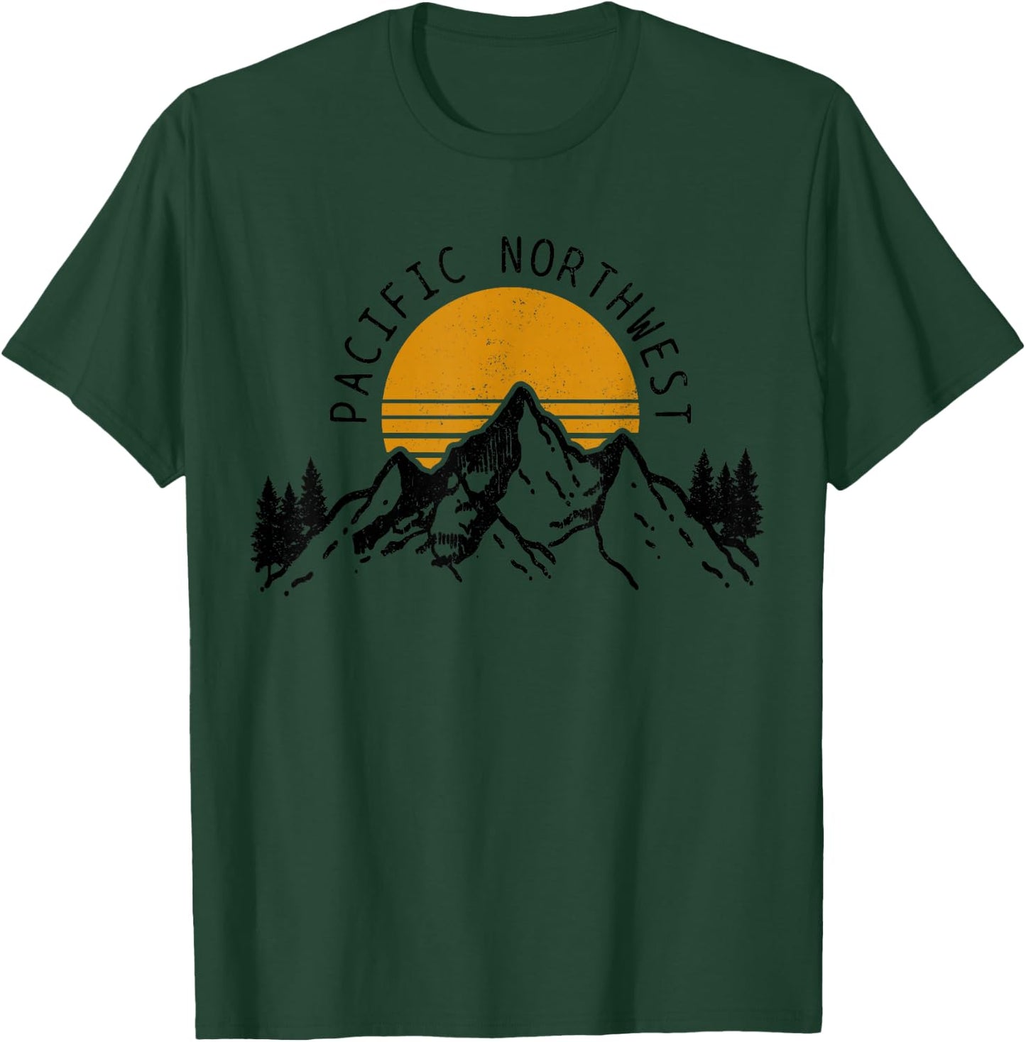 Pacific Northwest PNW Oregon Washington USA America Souvenir T-Shirt - T-Shirt | Forest