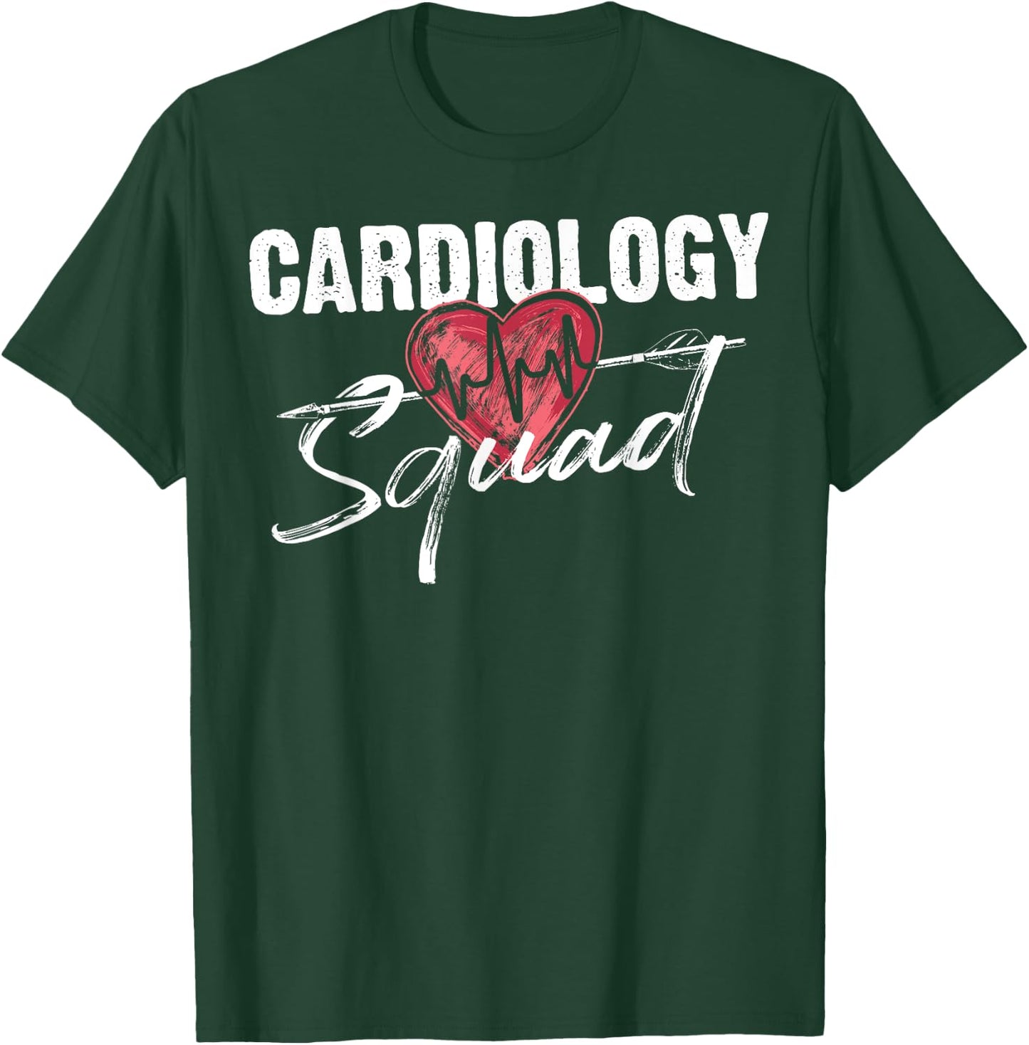 Funny Cardiology Squad Gift Cardiovascular Technologists T-Shirt - T-Shirt | Forest