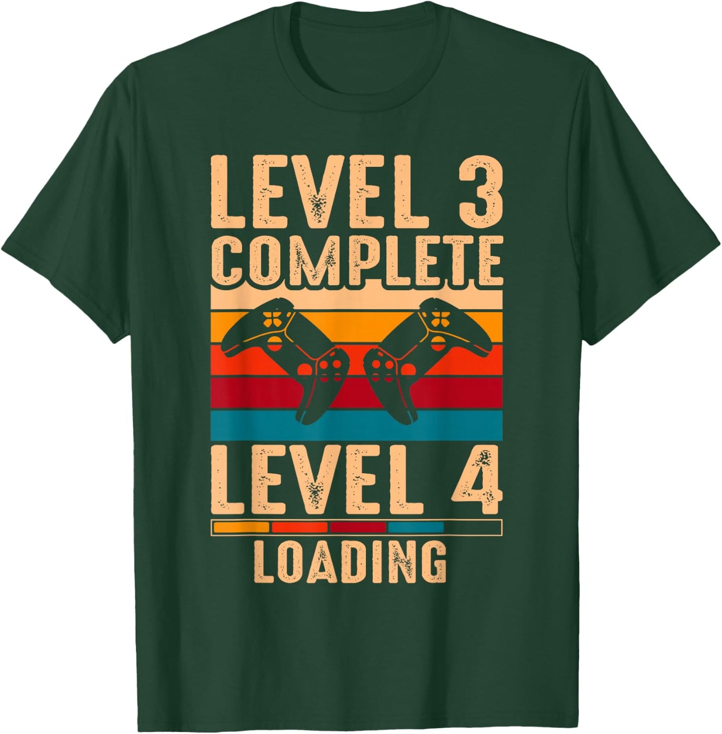 Level 3 Complete Gamer 3 Years Wedding Anniversary T-Shirt - T-Shirt | Forest
