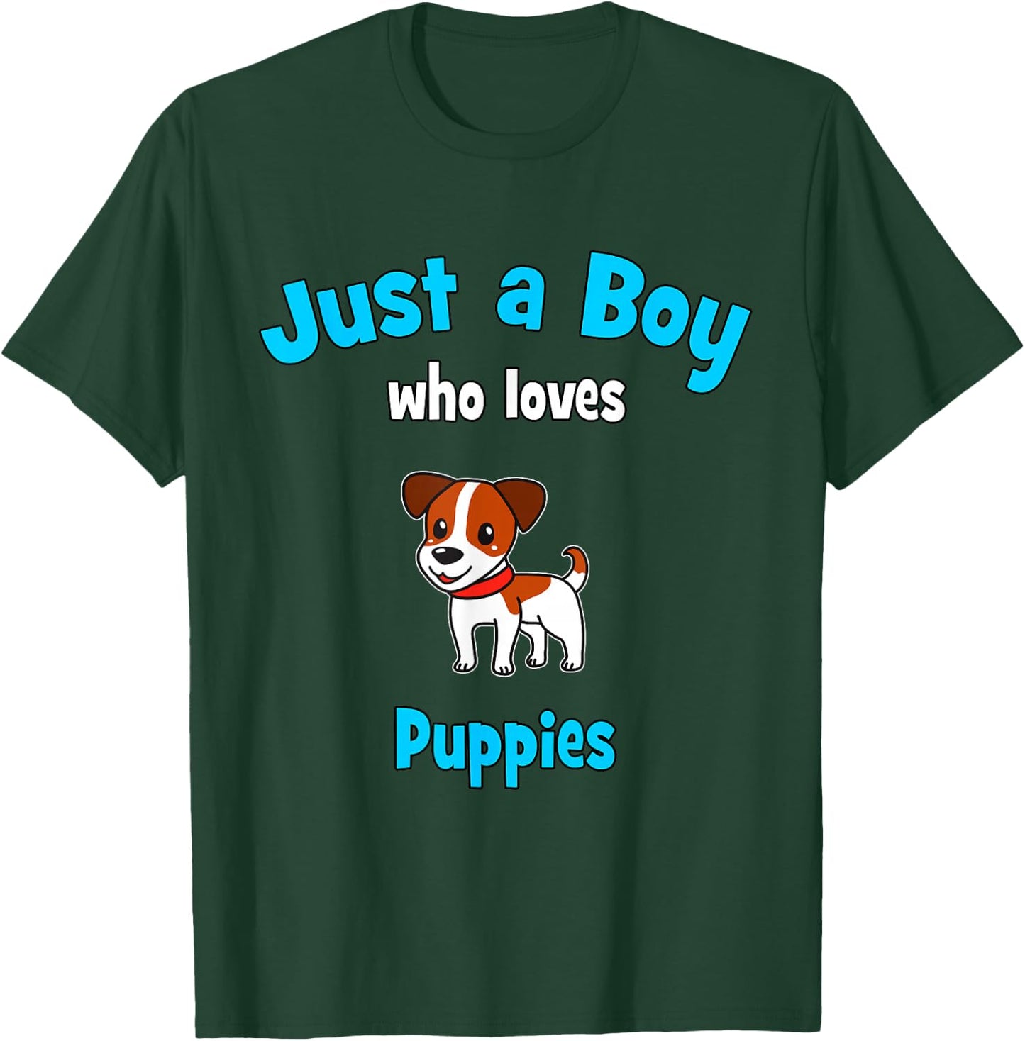 Puppy Shirt for Boys | Kids Puppy T-Shirt - T-Shirt | Forest