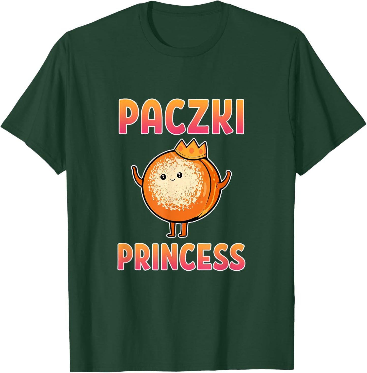 Cool Paczki Princess Doughnut Kawaii Polish Anime Donut Girl T-Shirt - T-Shirt | Forest