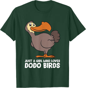 Funny Dodo Bird Just a Girl Who Loves Dodo Birds T-Shirt - T-Shirt | Forest