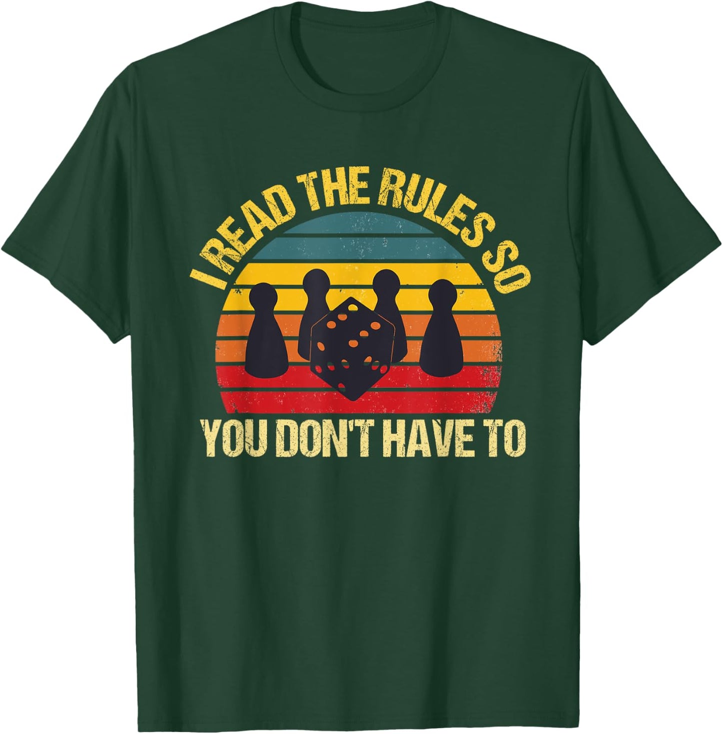 I read the rules so you don't have to Board Games T-Shirt - T-Shirt | Forest
