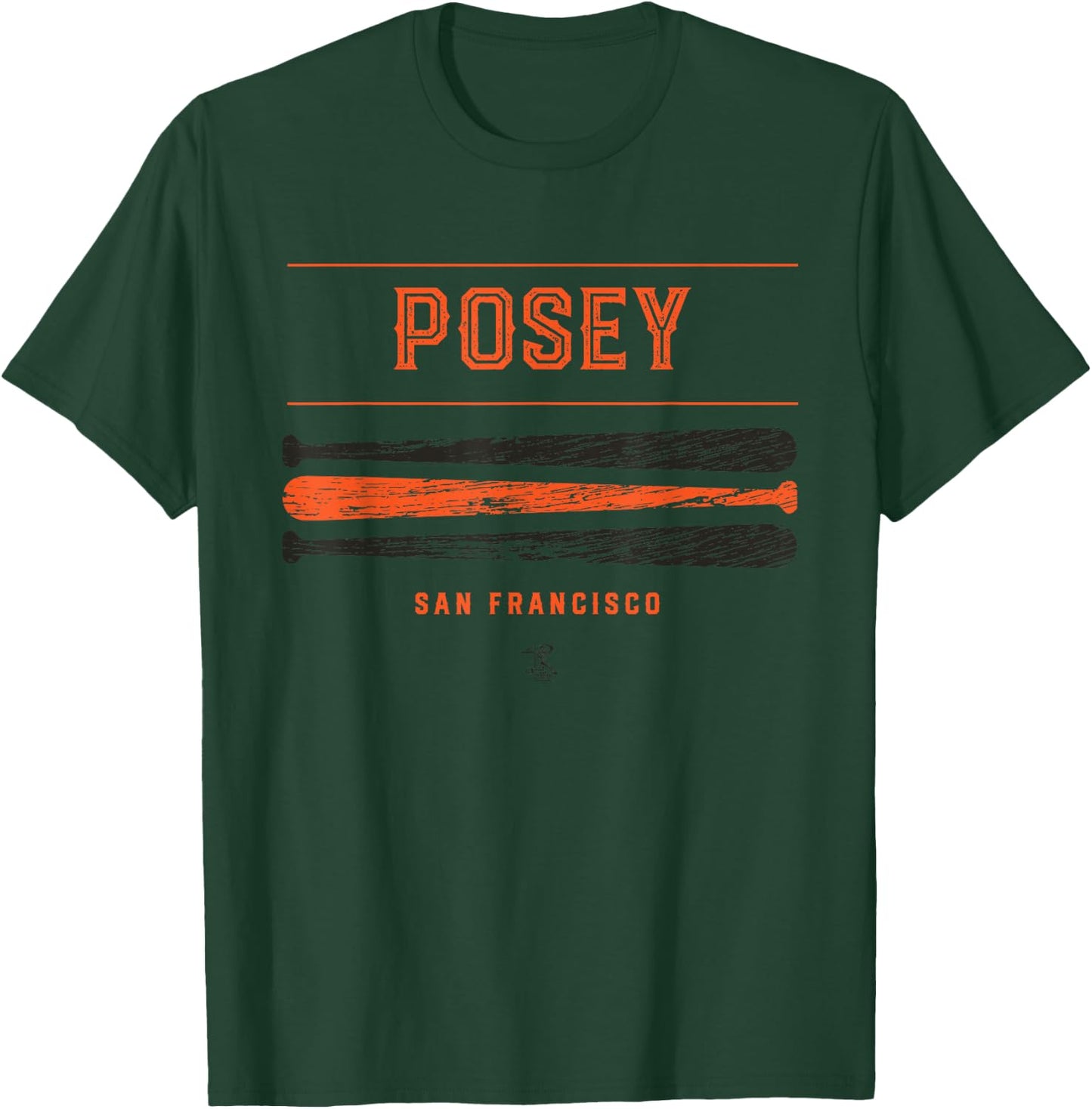 Buster Posey Vintage Baseball Bat Gameday T-Shirt - T-Shirt | Forest