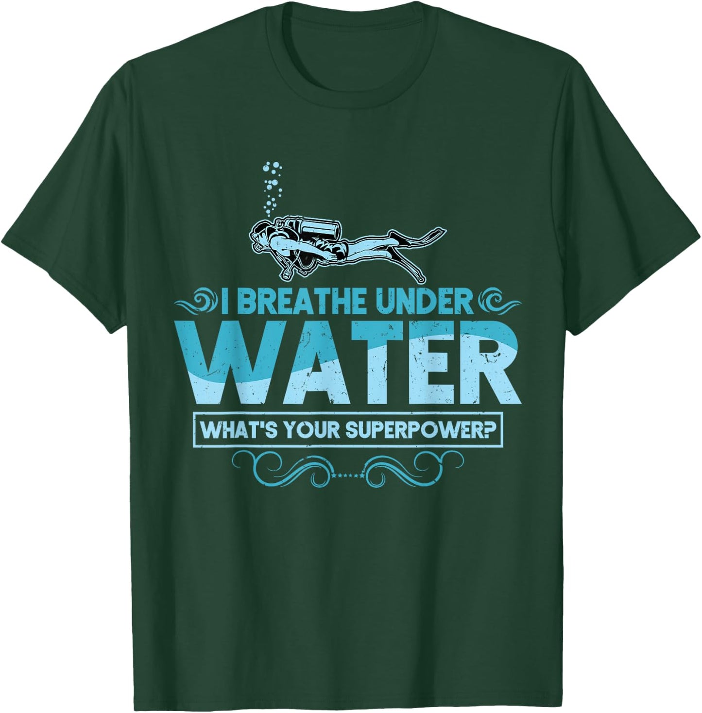 Scuba Diving Shirt Men Women Scuba Diver Gift Ocean Lover T-Shirt - T-Shirt | Forest
