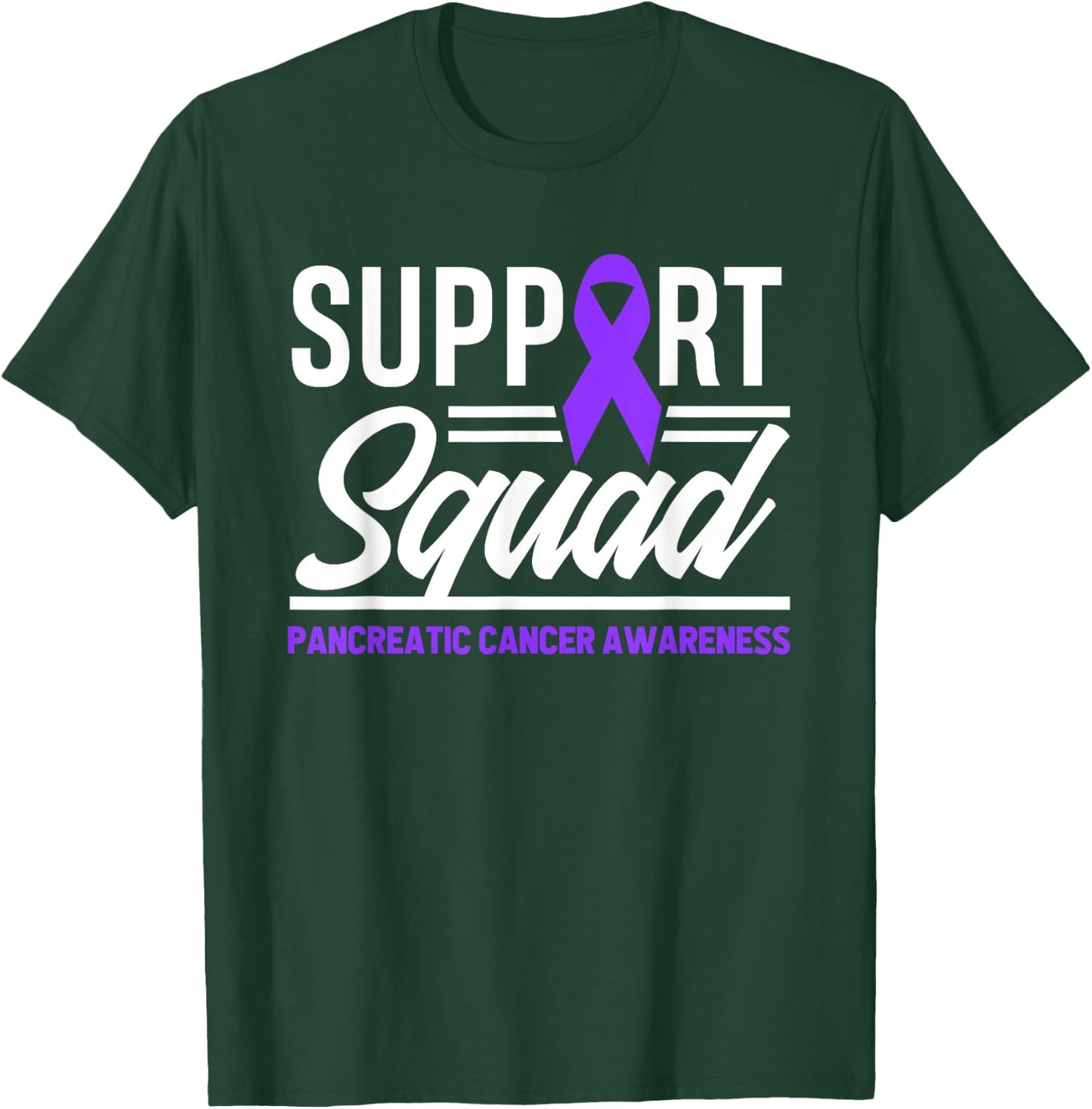 Pancreatic Cancer Support Squad Pancreatic Cancer Awareness T-Shirt - T-Shirt | Forest
