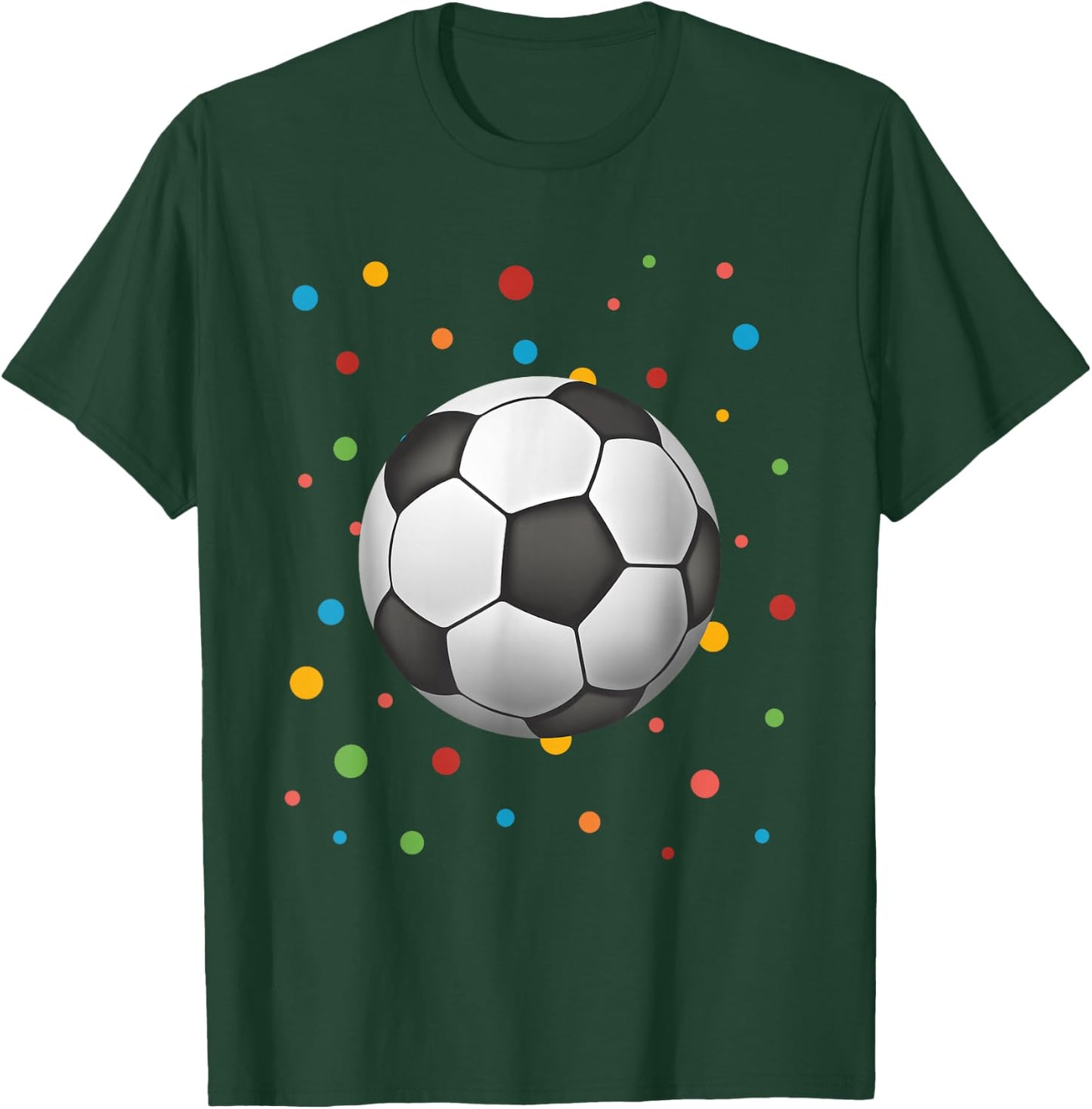 Dot Day Shirt Polka Dots Soccer Kids Boys Girls Youths T-Shirt - T-Shirt | Forest