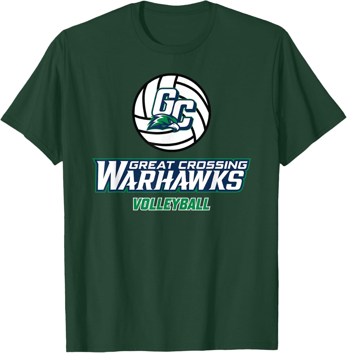 Great Crossing High School Warhawks Volleyball T-Shirt - T-Shirt | Forest