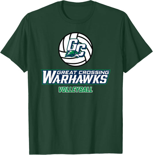 Great Crossing High School Warhawks Volleyball T-Shirt - T-Shirt | Forest