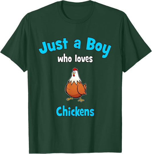Chicken Shirt for Boys | Children's Chickens T-Shirt - T-Shirt | Forest