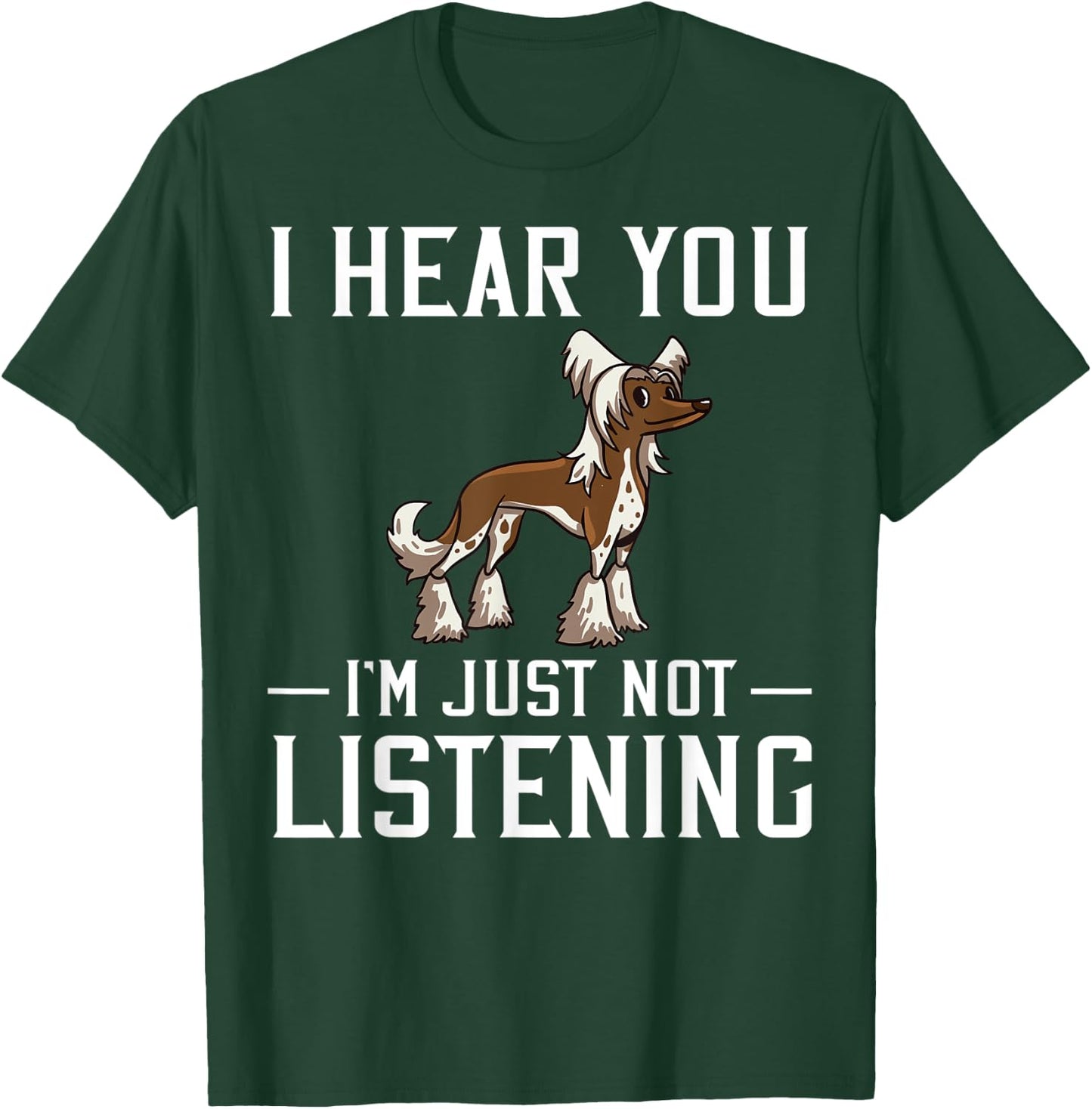 Chinese Crested Powderpuff Dog Gift Puppies Owner Lover T-Shirt - T-Shirt | Forest