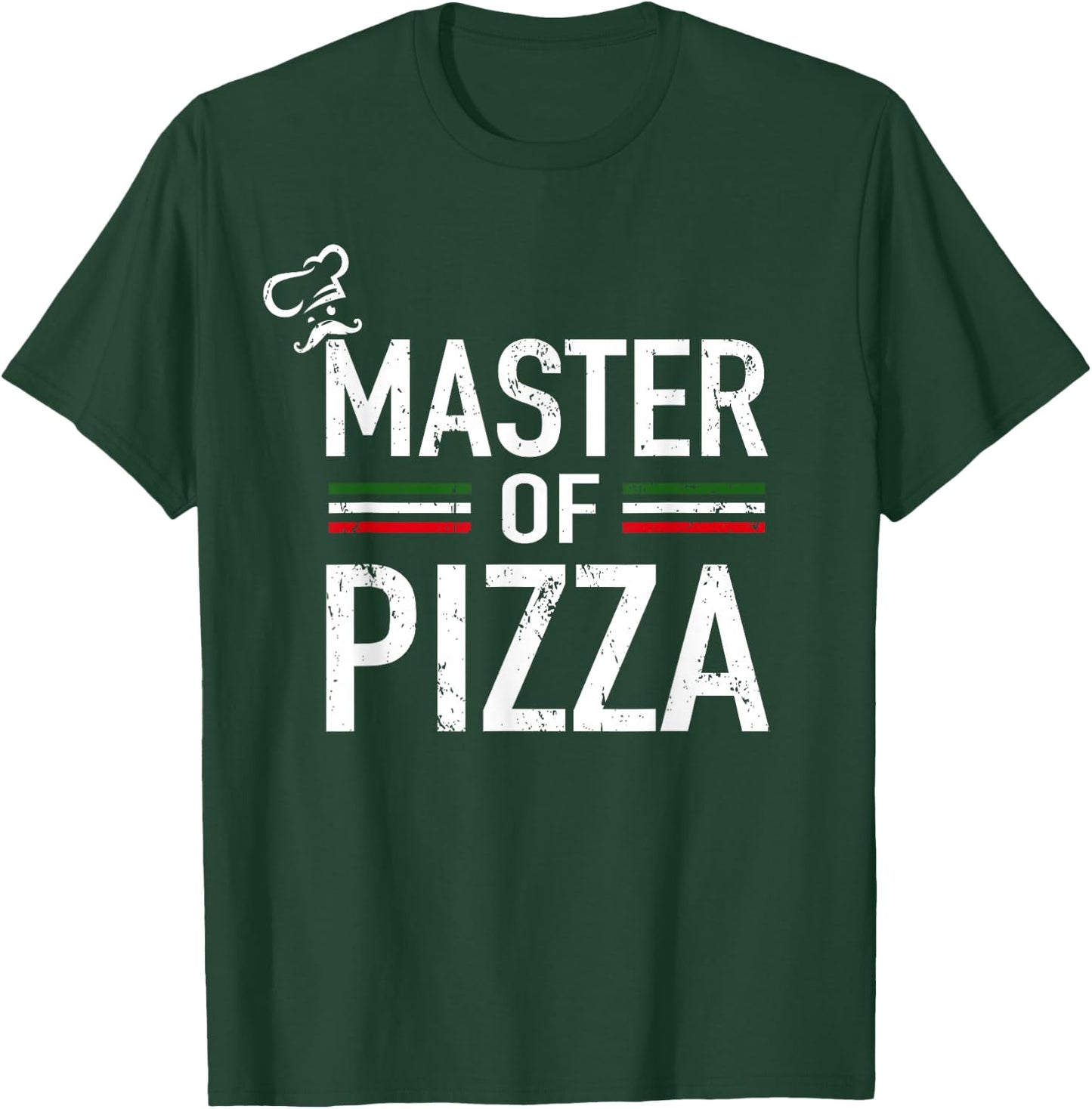 Master Of Pizza - Italy Pizza Master - Pizza Cooking Chef T-Shirt - T-Shirt | Forest