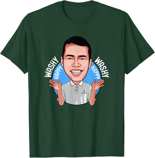 Washy Washy Happy Happy Song Inspired Funny Cruise Wear T-Shirt - T-Shirt | Forest