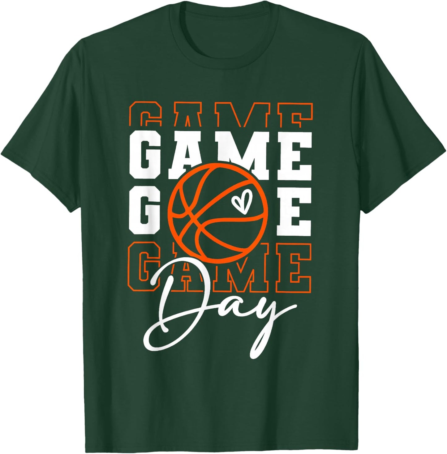 Game Day Basketball Shirt Wineb For Boy Girl Basketball Mom T-Shirt - T-Shirt | Forest