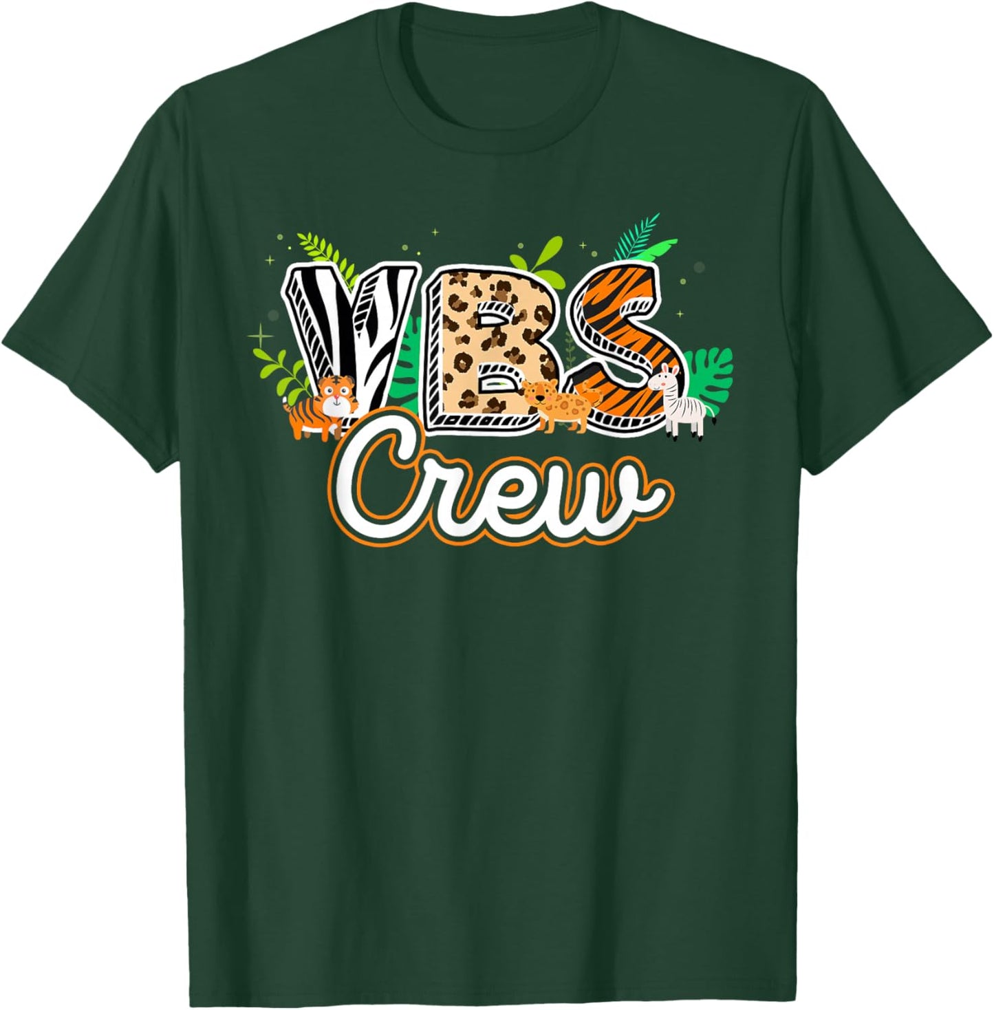 Vbs Crew Vbs 2024 Vacation Bible School Jungle Adventures T-Shirt - T-Shirt | Forest