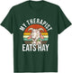 My Therapist Eats Hay Funny Goat T-Shirt - T-Shirt | Forest