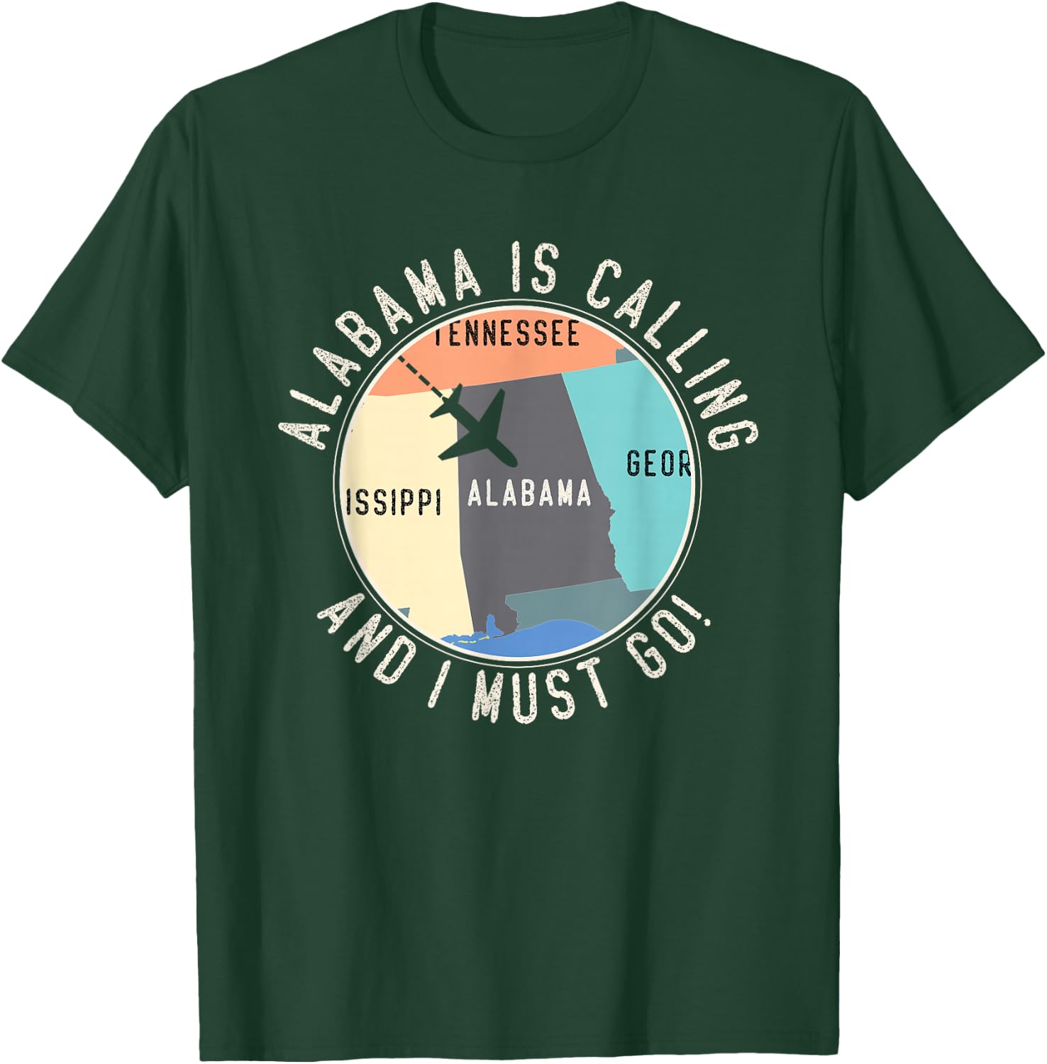 Alabama Is Calling And I Must Go Alabama State T-Shirt - T-Shirt | Forest
