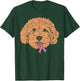 Goldendoodle Dog Ribbon Breast Cancer Awareness Support Gift T-Shirt - T-Shirt | Forest