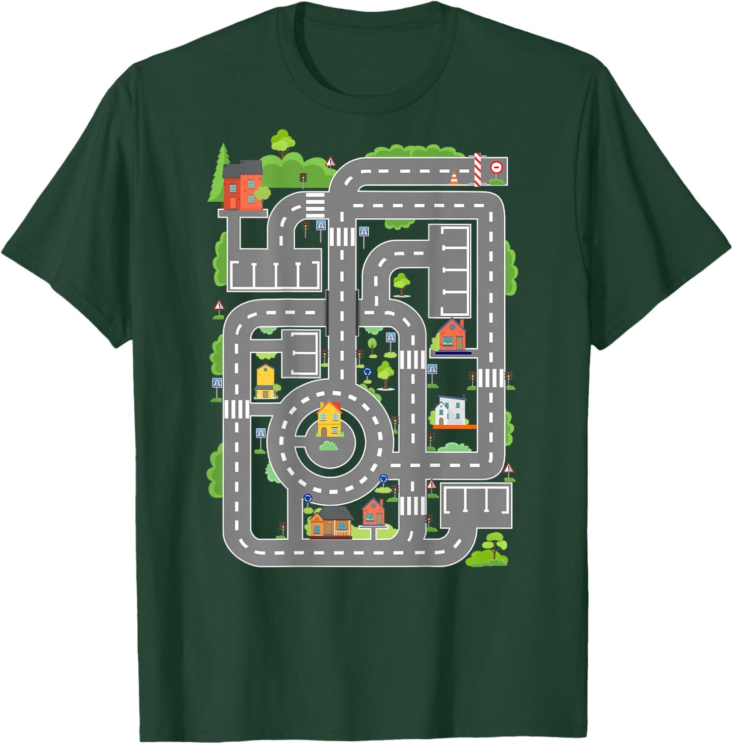 Play Cars On Dad's Back Shirt Funny Kids and Fathers Play T-Shirt - T-Shirt | Forest