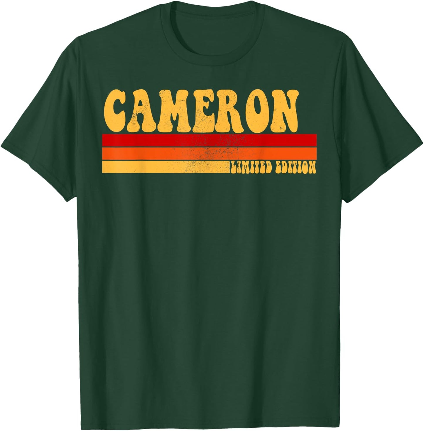 CAMERON Name Personalized Idea Men Retro Vintage CAMERON T-Shirt - T-Shirt | Forest