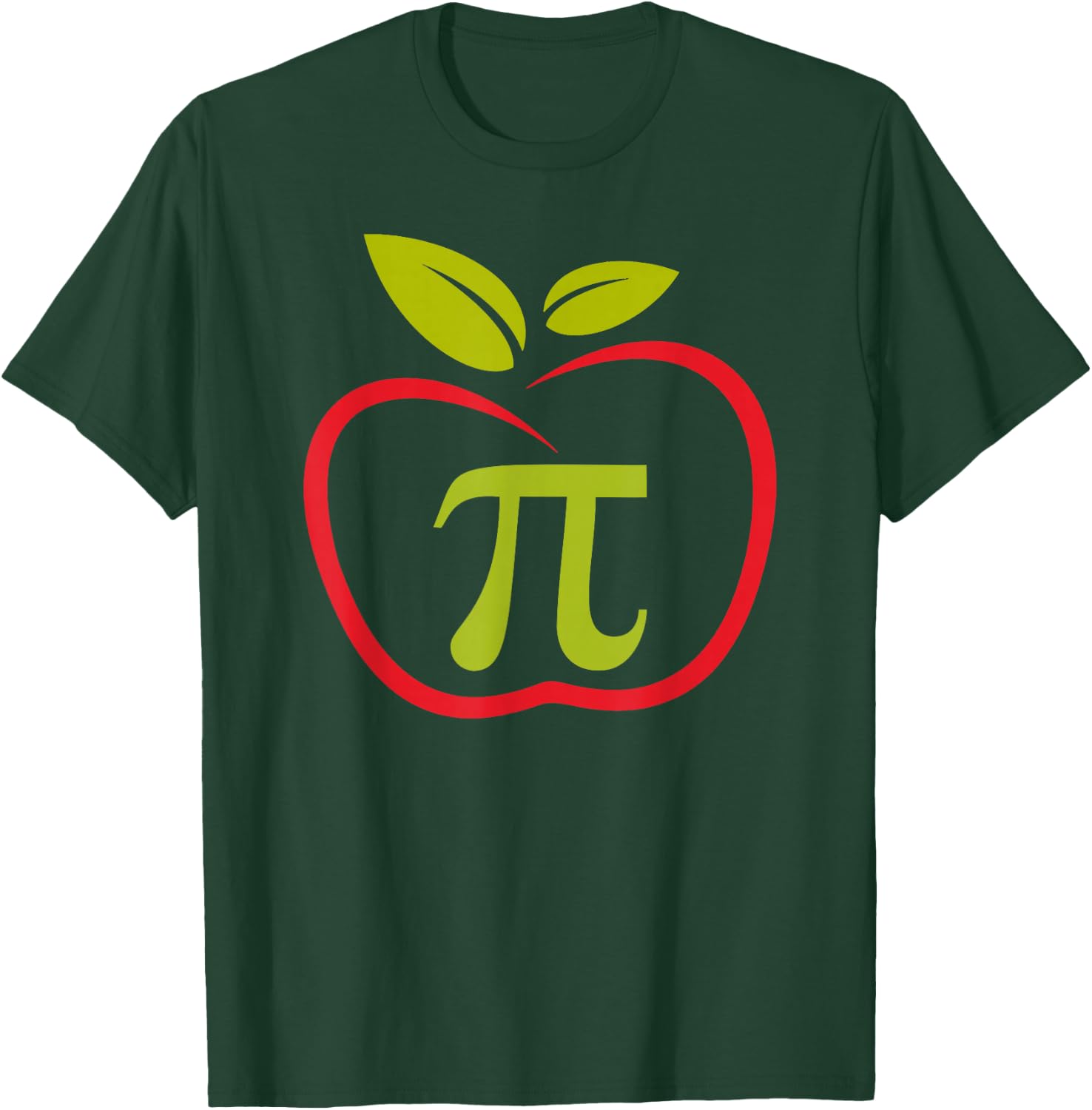 Apple Pi - Apple Pie - Funny Pi day math pun - Mathematics T-Shirt - T-Shirt | Forest